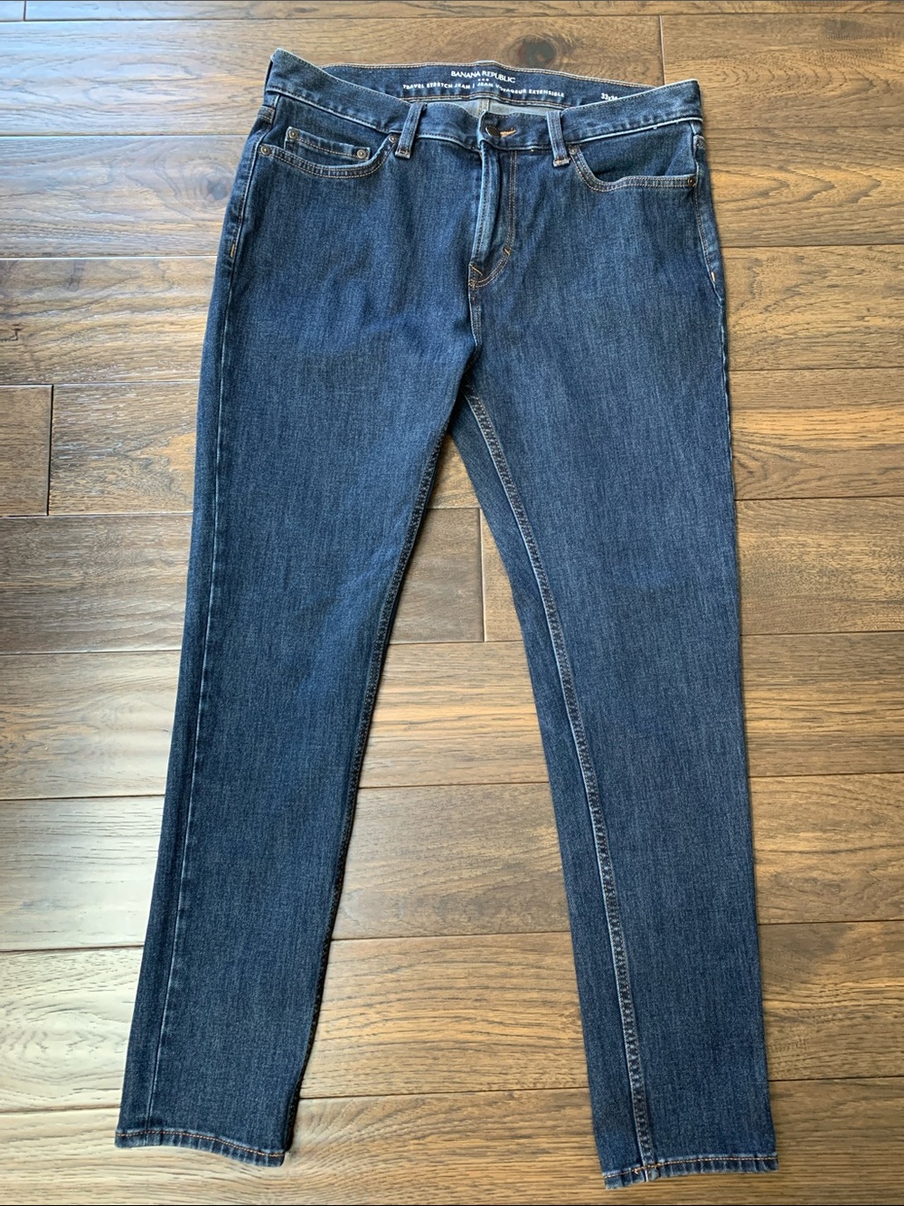 Banana Republic Skinny Fit Travel Stretch Denim Jeans. Pre-Owned. Size:33x28.